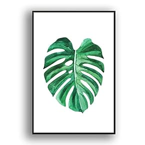 Framed Canvas Wall Art for Living Room, Bedroom Leaves Canvas Prints for Modern Home Decoration Ready to Hang - 16"x24" inches