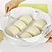Lautechco 5pcs Yarn Fabric Breathable Bamboo Steamer Cloth Steamed Rice Dumplings with Non-Stick Gauze Filter Drawer Fabric Steamer