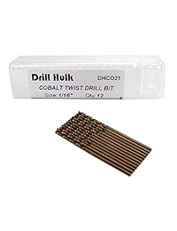 Brocas giratorias de acero cobalto M35 de 1 16 pulgadas para metal duro, acero inoxidable, paquete de 12
