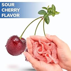 Sour Belts Candy Bulk - Cherry Sour Strips - 1.3 Lb