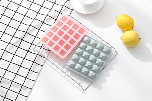 UNIYA 20 Grid Silicone Diamond Ice Grid Ice Bag Square Frozen Ice Cube Mold Ice Box Ice Mold Chocolate Mold Chocolate… - Afbeelding 7