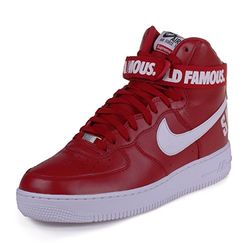 air force 1 red leather