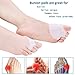 DUORUI 2 PCS Bunion Corrector, Bunion Pads, Toe Separators, Bunion Splitter, Big Toe Straightener for Women and Men