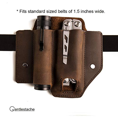 Gentlestache Leather Sheath for Leatherman Multitool EDC Pocket