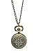 Souarts Antique Bronze Color Round Hollow Flower Pocket Watch