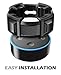 Mumba Wall Mount Outlet Hanger for Echo Dot 2nd Generation - Amazon Alexa Echo Dot 2nd Gen Case, Perfect Space-Saving for Your Smart Home Speakers Without Messy Wires or Screws (Black)