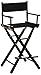 30" Director's Chair Black Frame - Black Canvas primary