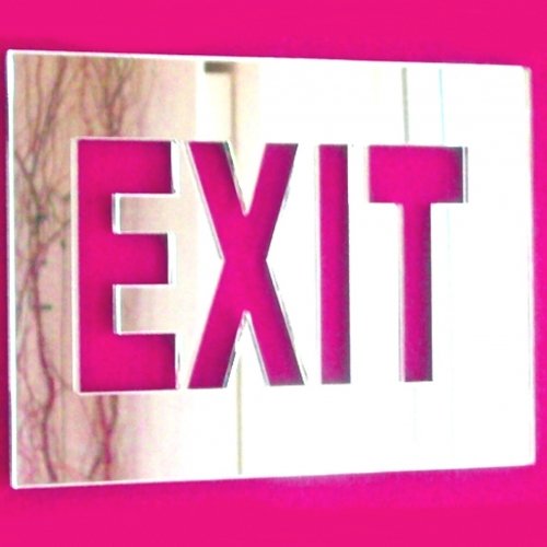 Super Cool Creations EXIT Mirror sign - 60cm x 30cm