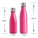 SHAREWIN Stainless Steel Water Bottle Vacuum Double Wall Cola Shape Leak Proof Drinking Bottle Travel Thermal Flask Perfect for Outdoor Hiking, Office, Sports - 12oz 14oz 17oz