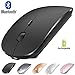 Bluetooth Mouse,Rechargeable Bluetooth Mouse for MacBook Air/Mac/MacBook Pro,Wireless Bluetooth Mouse for MacBook Air/ipad/ipad Pro/Laptop (Black)