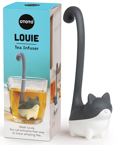 NEW OTOTO Louie Tea Infuser for Loose Leaf Tea - Cats Loose Leaf Tea Steeper, Cat Gifts for Cat Lovers