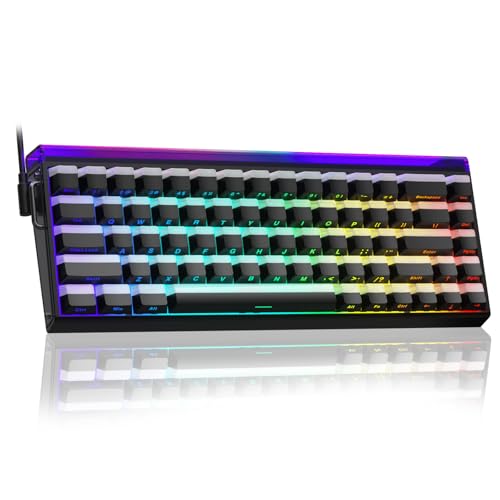 AULA Hero 68 Gaming Tastatur Mechanisch,Hall Effect Magnetic Switch,0.01mm Einstellbare Betätigung Rapid Trigger,8K Polling Rate,Seitlich Graviert,60%