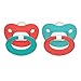 NUK Juicy Puller Silicone Pacifier in Pink/Aqua, 6-18 Months