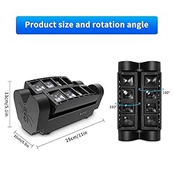 U`King Spider Moving Head Light with 8x10W RGBW