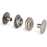 Tandy Leather Line 24 Snaps 10/pk 1263-01 (10, Stainless Steel)