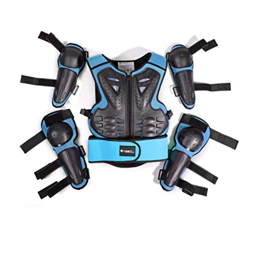 traje de armadura de equipo de protección para montar en motocicleta para niños para motocross, ciclismo, esquí, patineta, patinaje sobre ruedas 