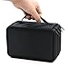 YOUSHARES 72 Slots Pencil Case - Handy Large Capacity Oxford Multi-layer Zipper Pencil Bag for Color Pen, Colored Pencils, Watercolor Pens, Makeup Brush, Cosmetic Brushes, Gel Pen and More (Black)