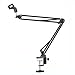 Adjustable Microphone / Mic Suspension Boom Scissor Arm Stand, ELINP Compact Mic Stand Made of Durable Steel for Radio Broadcasting Studio, Sound Studio, Stages, and TV Stations