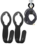 chic style Garden Hose Holder Hook, Pack 2 Metal Hose Hangers Cast Iron Support Heavy Wall Mount Hose Hanger