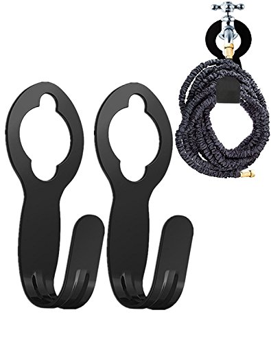 chic style Garden Hose Holder Hook, Pack 2 Metal Hose Hangers Cast Iron Support Heavy Wall Mount Hose Hanger
