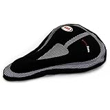 Baiyu Bike Mountain MTB Gel Saddle Seat Cover Bicycle Cycling Soft Silicone Cushion sets Memory Foam Seat Thick Pad(Black/Blue/Red/Yellow)
