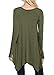 Yucharmyi Women's Casual Plain Simple T-Shirt Loose Dress Thumb Hole Mini Dress