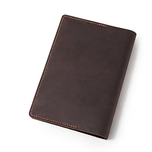 ANCICRAFT-A5-Journal-Notebook-Diary-Leather-Daily-Notepad-Cover-Refillable-Crazy-Horse-Leather-Handmade-Lined-Craft-Paper-Brown-Simple-Classic-Style-for-Office-School-Men-Women-Leather-Journal