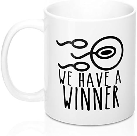 We Have A Winner 11oz Coffee Mug - Funny Pregnancy Announcement to Husband
