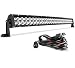 LED Light Bar AUTO 4D 32 Inch Curved Led Work Light 300W with 8ft Wiring Harness Kit, 30000LM Offroad Driving Fog Lamp Marine Boating Lights IP68 WATERPROOF Spot & Flood Combo Beam, 2 Year Warranty