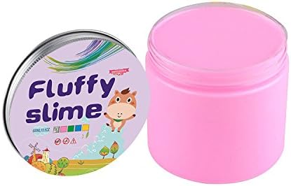 Fluffy Slime, EastDeals 10 OZ Bright Funny Putty Slime, Super Soft and Non-sticky Scented Sludge Toys Gifts for Kids, ASTM Certified（Pink）