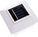 GreenLighting Standard #2 4x4 Solar Post Cap Lights - 4x4 Post Caps for Vinyl PVC Fence Solar Post Lights Outdoor Waterproof - Solar Deck Post Lights (White, 2 Pack)