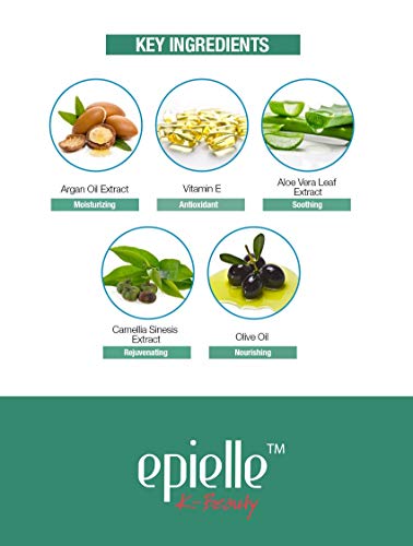 Epielle Argan Oil Facial Makeup Remover Cleansing Tissues Wipes Towelettes - 60ct (Sheets) per pack, 4 packs