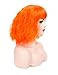 Morvally Short Wavy Curly Bob Wig with Bangs Natural Heat Resistant Synthetic Hair Cosplay Costume Party Wigs (Orange)