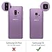 ESR Essential Twinkle Case Compatible for The Samsung Galaxy S9 Case, Slim Soft TPU Cover Compatible for The Samsung Galaxy S9 5.8 Inch, Purple Frame