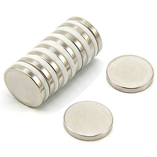 N42 Neodymium Magnet for Arts, Crafts, Model Making, DIY, Hobbies, Office, and Home - 20mm dia x 3mm thick - 4.6kg Pull - Pack of 10