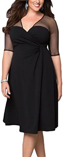 Rekais Sexy Plus Size Reign Maxi Dress XXL Size (mini black)