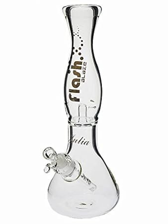 Blaze Glass Jet Flash Bong Julia mit innovativem Düsensystem - 33cm, 18,8 mm auf 14,5 mm - head&nature Bong-Kollektion