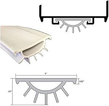 Gray Replacement Vinyl Weatherseal For Wrap Around Door Bottom Shoe 48 Amazon Com
