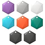 XY3.1 Item Finder by XY Findables | Find Your Lost Keys, Wallet, Phone, Etc | Low Energy 4.0 Bluetooth Tracker | Sleek Hex Design | QTY 8 (One of Each Color)