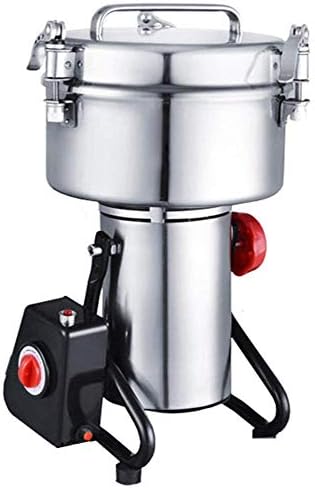 DZGWMF Bracket type Large-scale 1000g Stainless steel superfine grain grinder mill family medicial Cereal Grain mill machine spice Herb Grinder grain grinder pulverizer 220v gift for mom, wife