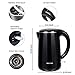 Secura The Original 1.8Qt Stainless Steel Double Wall Electric Tea Kettle with Auto Shut-Off & Boil Dry Protection Water Boiler, BPA-Free/FDA Certified/ETL Approved