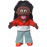 14" Sierra, Black Girl, Hand Puppet