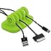 Cable Management, WOVTE Green Cordies Desktop Cable Management for Power Cords and Charging Accessory Cables