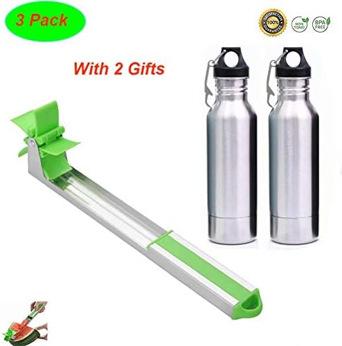 Stainless Steel Watermelon Windmill Slicer Cutter Corer Fruit Vegetable Tools Kitchen Gadgets with Bottle Insulator Extra