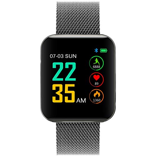 Insaneness IP67 Waterproof 1.54'' Heart Rate Activity Step Music Control Smart Watch Bracet (Black)