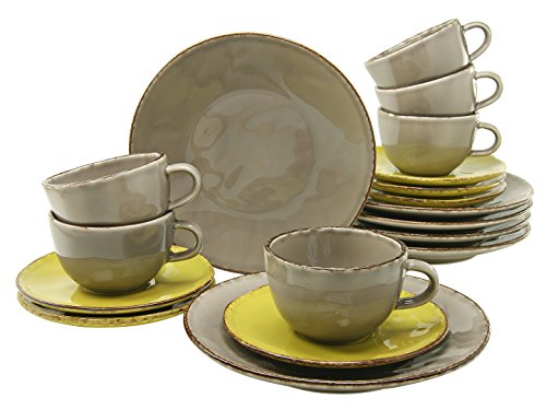 CreaTable 14342, Serie Organic Elements, Geschirrset Kaffeeservice 18 teilig