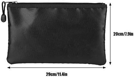 TOPINCN Fireproof Document Bag Waterproof and Fireproof Pouch File Storage Bag for Passport Money Bills Checks Ipad Certificates Ect (29 * 20Cm) - Image 3