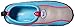 TECS Women's Aquasock Water Shoe (Blue/Pink, 7)