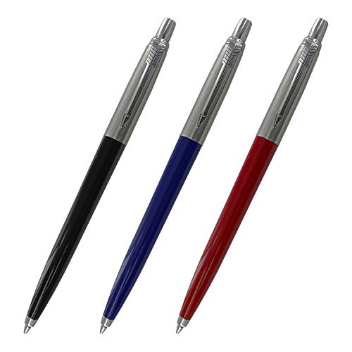 Parker Jotter Retractable Ball Point Pen Blue Fine Point Ink (Jotter Blister Packing) (Assorted)