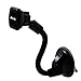 Nordic Magnetic Neck: Stylish Long-Arm Universal Black Cell Phone Holder for Vehicle or Car Windshield, 30-Second Installation with 4 N52 Magnets